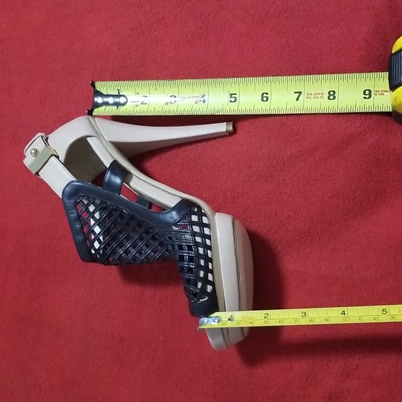 BURAK UYAN - Cage Leather T strap Stilettos Platform Sandals - Picture 14 of 16